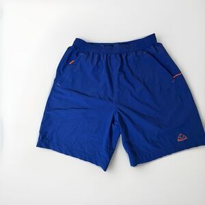 Outdoorsports Mens XL Hiking Shorts Blue Quick Dry Zip Pocket Stretch